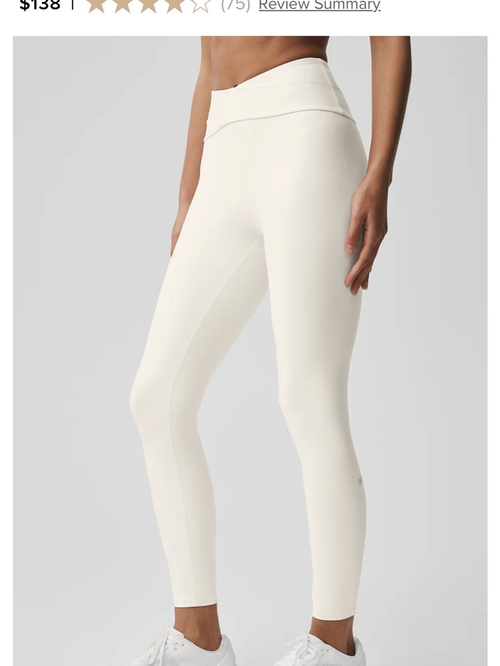 ALO Yoga Cream High-Waist Leggings